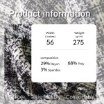 Stretch Fabric Factory - 275GSM Polyester Rayon Spandex