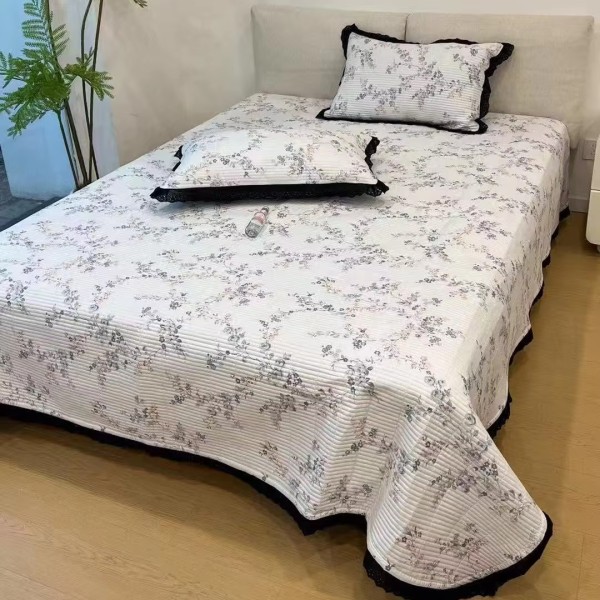 Bedspread Set Manufacturer - 100% Cotton Woven Plain Style