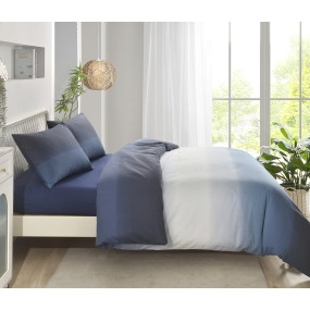 Bed Linens Set Manufacturer - Wholesale White Sky Blue Gradient