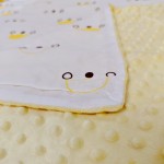 Baby Blanket Supplier - Cartoon Print Cotton Minky Dot