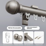 Black Curtain Rod Supplier - Heavy Duty Aluminum Gold Track