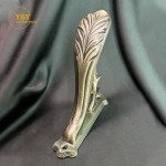 Curtain Bracket Supplier - Golden Brass Holder Drapery Rod