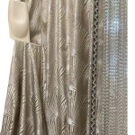 Gold Jacquard Curtain Manufacturer - High-End Fan-Shaped Relief