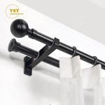 Metallic Curtain Poles Factory - Living Room Simple Long White