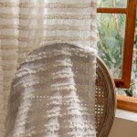 Transparent Curtain Manufacturer - Modern Simple Jacquard Beige