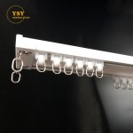 Curtain Bar Supplier - White Double Straight Aluminum Track