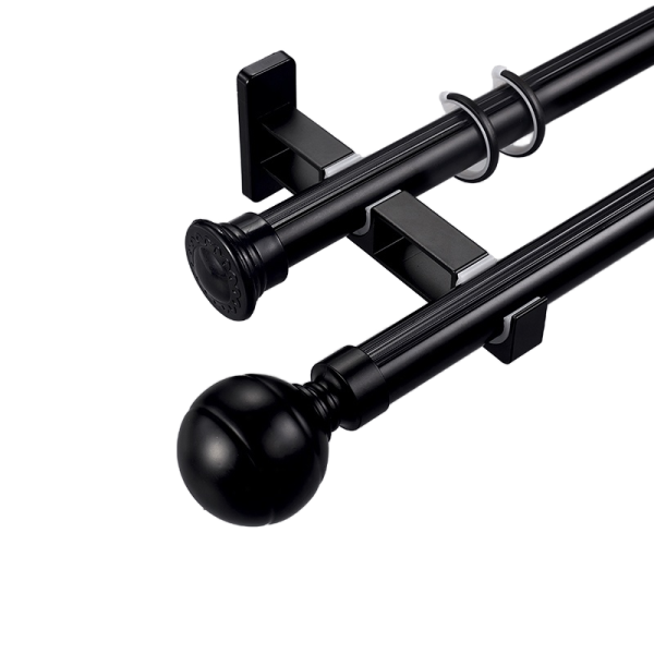 Metallic Curtain Poles Factory - Living Room Simple Long White