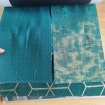 Metallic Jacquard Fabric Factory - Green Satin Gold Shinny