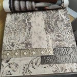 Jacquard Upholstery Fabric Supplier - Light Grey Floral Lattice