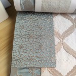 Embroidery Drapery Manufacturer - Nautical Beige Blue Floral