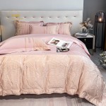 Duvet Cover Set Supplier - 4PCS Embroidery Queen Size