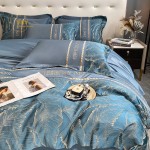 Duvet Cover Factory - 100% Cotton 4PCS Luxury Pillowcase