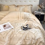 Duvet Cover Factory - 100% Cotton 4PCS Luxury Pillowcase