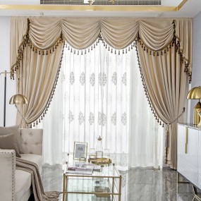 Pleated Velvet Curtains Manufacturer - European Luxury Solid