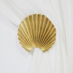 Drapery Holdback Factory - 2PCS Pure Brass Tie Back Hook