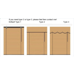 Exterior Blinds Supplier - Ready Made Brown Roller Shades