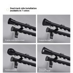 Black Curtain Rod Supplier - Heavy Duty Aluminum Gold Track