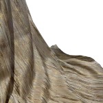 Vertical Curtain Fabric Factory - Light Luxury Gold Silk Woven