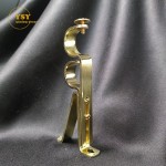 Curtain Bracket Factory - Outside Mount Gold Iron Adjustable
