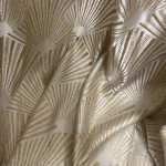 Gold Jacquard Curtain Manufacturer - High-End Fan-Shaped Relief