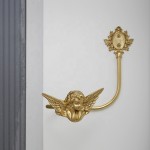 Drapery Holdback Factory - 2PCS Pure Brass Tie Back Hook