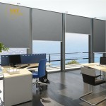 Polyester Blinds Supplier - Sliding Door Light Grey Blackout