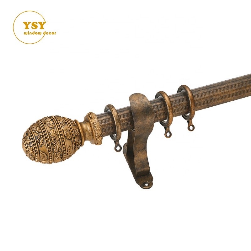 Double Curtain Poles Manufacturer - Elegant 32mm Metal Aluminium