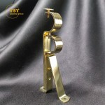 Curtain Bracket Factory - Outside Mount Gold Iron Adjustable
