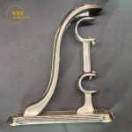 Curtain Bracket Supplier - Golden Brass Holder Drapery Rod