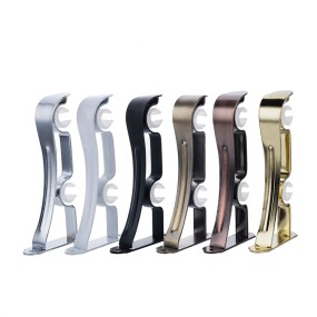 Curtain Bracket Supplier - Modern Antique Brass Rod Support