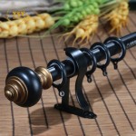 Single Double Rods Manufacturer - Luxury 28mm Aluminum Metal