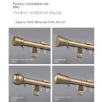 Traverse Rods Manufacturer - Custom Wall Mounted Grey Gold