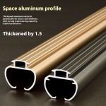 Black Curtain Rod Supplier - Heavy Duty Aluminum Gold Track