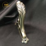 Curtain Bracket Supplier - Golden Brass Holder Drapery Rod