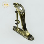 Curtain Rod Bracket Factory - Anti-Brass Alloy Double Holder