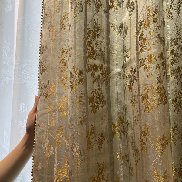 Smart Pleated Drapes Supplier - Jacquard Grommet Embroidery