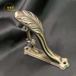 Curtain Bracket Supplier - Golden Brass Holder Drapery Rod