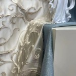 Blackout Jacquard Curtain Factory - Light Luxury Gold Silk Woven
