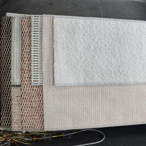 Chenille Drapes Supplier - Home Textile Pink Black Jacquard