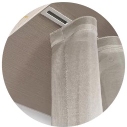 Recessed Curtain Railing Supplier - Aluminum Wave Ripplefold