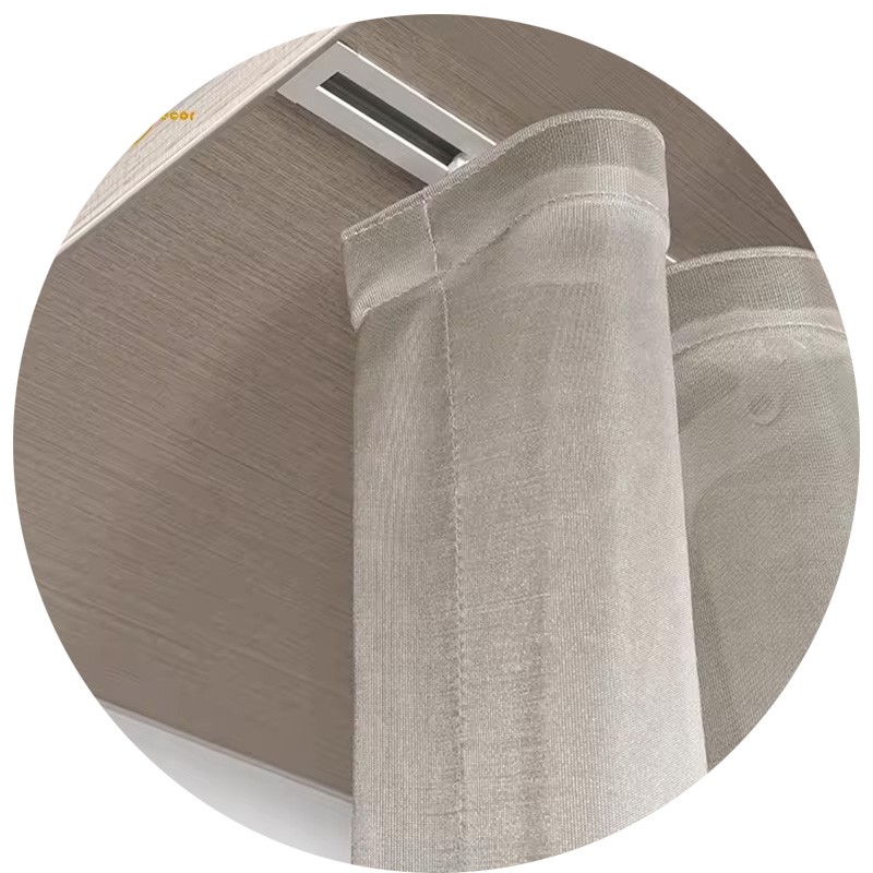 Recessed Curtain Railing Supplier - Aluminum Wave Ripplefold