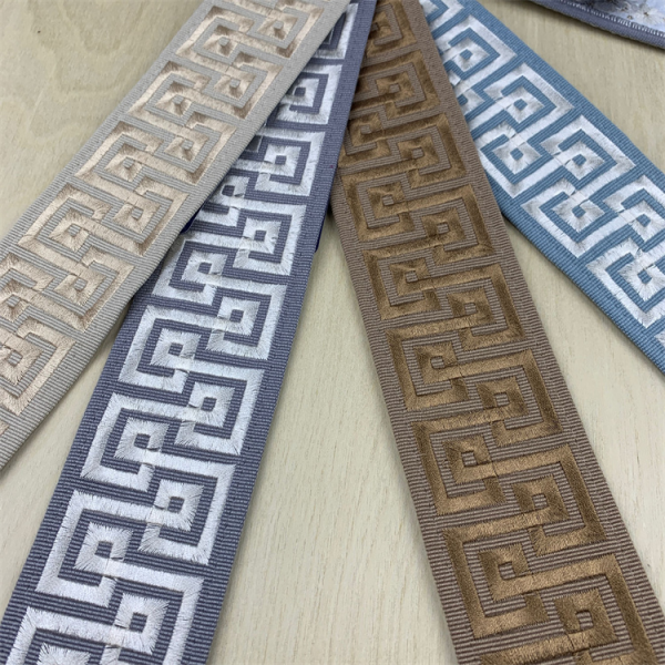 Curtain Trim Manufacturer - 6cm Luxurious Embroidered Ribbon