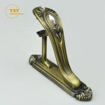 Curtain Rod Bracket Factory - Anti-Brass Alloy Double Holder