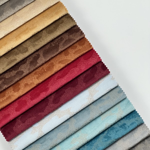 Microfiber Velvet Supplier - 100% Polyester Printed Cushion Fabric