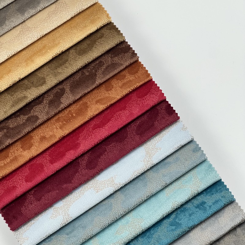 Microfiber Velvet Supplier - 100% Polyester Printed Cushion Fabric