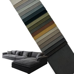 Velvet Sofa Fabric Manufacturer - 430gsm Soft Frosted Woven Breathable