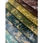 Printed Velvet Supplier - Factory Direct Knitted Gold Print