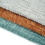 Chenille Upholstery Supplier - Home Deco Solid Color Beige
