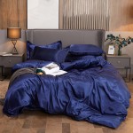 Silk Bedding Manufacturer - 4 Piece Iced Silk Double Patchwork