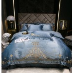 Cotton Satin Bedding Supplier - Embroidery Long Staple 4 Piece